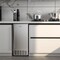 Silver Stainless Steel Nugget Ice Maker with LCD Timer & 18 lb Storage